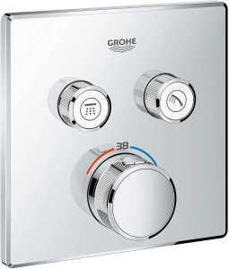 Термостатический смеситель скрытого монтажа Grohe SmartControl 29124000, хром