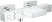 Термостатический смеситель для ванны Grohe Grohtherm Cube 34497000, хром