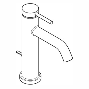 Смеситель для раковины Hansgrohe Tecturis S 73317700 матовый белый