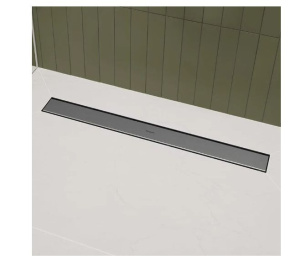Комплектный линейный слив Hansgrohe RainDrain Go 700 56272800, шлифованная нержавеющая сталь