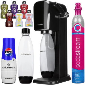 Комплект: Сифон Sodastream Terra (черный) + Сироп Pepsi + 6 x BOLERO Sachet+ Баллон CO2