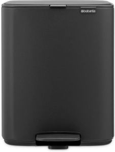 Мусорное ведро с педалью Brabantia Bo 238086 12л, минерально-серое