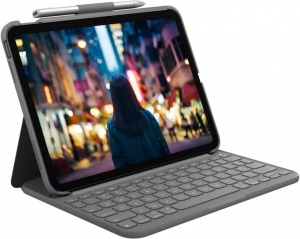 Чехол-клавиатура Logitech Slim Folio для iPad 10-го поколения, серый