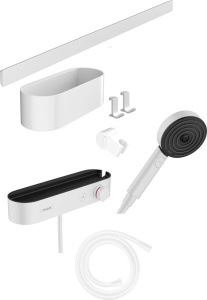 Душевой комплект Hansgrohe WallStoris 24250700, матовый белый