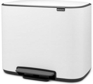 Мусорное ведро с педалью Brabantia 121388, 36 л, белое