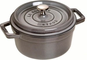 Чугунная круглая кастрюля Staub Cocotte Ø 28 см, графитовая 40509-314-0