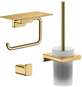 Набор аксессуаров Hansgrohe AddStoris 41752990+41742990+41772990, золото