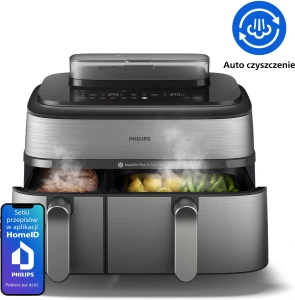 Аэрогриль Philips Series 5000 Ovi Dual Basket NA555/00 серебристый
