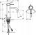 Смеситель для раковины Hansgrohe Tecturis S 110 73310670, матовый черный