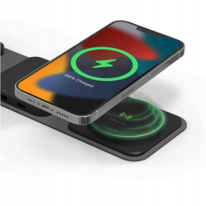Дорожное зарядное устройство Mophie Snap+ 3-в-1 с MagSafe
