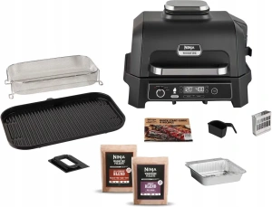 Электрический гриль Ninja Woodfire Pro XL OG850EU, 1395 см², термощуп для мяса