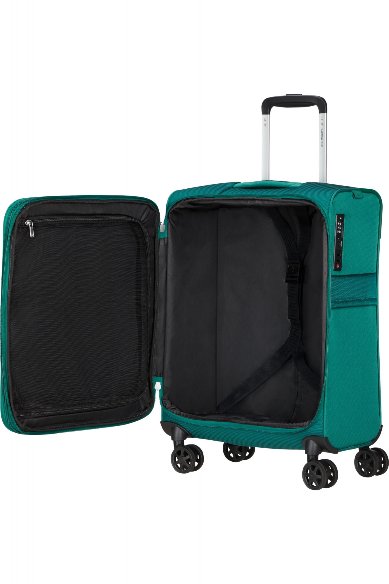Чемодан Samsonite Urbify 55 см, 46 л, pine green (150715-1693)