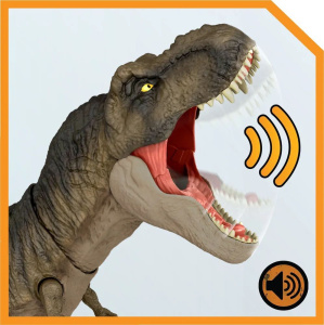 Динозавр Tyrannosaurus Rex Jurassic World со звуком Тиранозавр Рекс 53 см Mattel HDY55