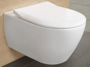 Унитаз Villeroy & Boch Subway 2.0 5614R0R1 (с сиденьем, безободковый)