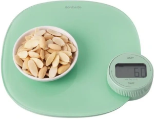 Цифровые кухонные весы, Brabantia, мятно-голубой, 122903
