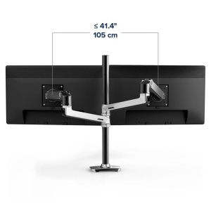 Ergotron LX Dual Stacking Arm Tall Pole 45-509-216 Высокий кронштейн для крепления двух мониторов