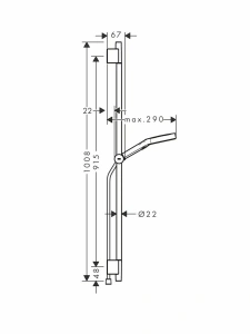 Душевой комплект Hansgrohe 28743140, шлифованная бронза
