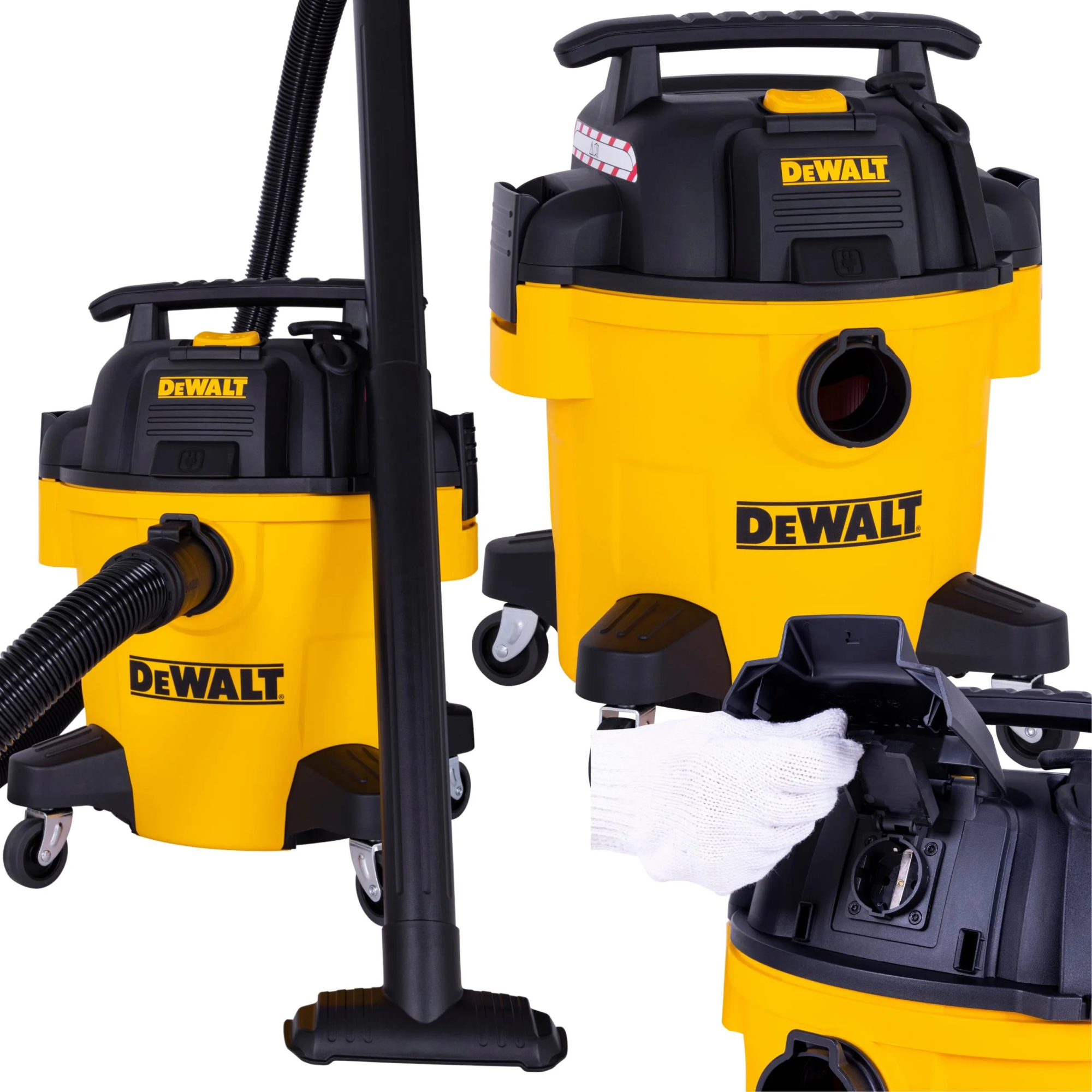 Промышленный пылесос влажно-сухой Dewalt 1050 Вт, 20 л, DXV20PTA