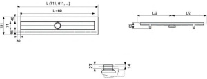 Душевой желоб TECE drainline (601200)