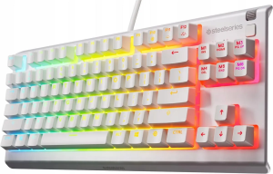 Игровая клавиатура SteelSeries Apex 3 TKL US, белая (64819)