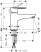 Смеситель Hansgrohe Vernis Blend Monotrou 71443000, хром