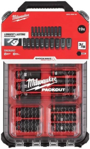 Набор аксессуаров, черный, 19 предметов Milwaukee 4932480946