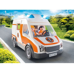 Набор с элементами конструктора Playmobil City Life 70049 скорая помощь с мигалкой, 62 дет.