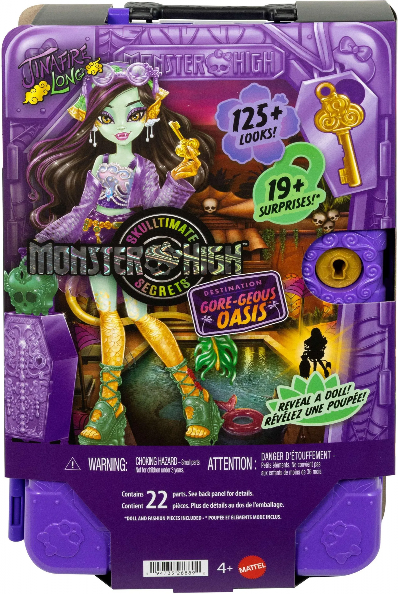 Кукла Mattel Monster High - Scarecrows Series 7 Vacation Jinafire Long Doll JDR52