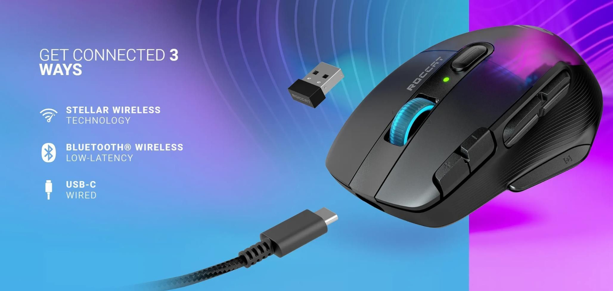 Беспроводная игровая мышь ROCCAT Kone XP Air, белый
