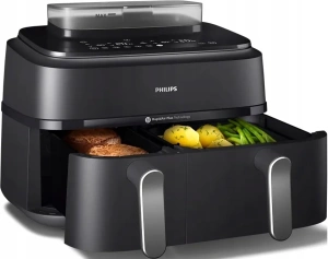 Аэрогриль Philips 5000 Series Dual Basket NA551/00, черный