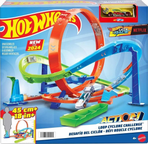 Игрушечный трек Hot Wheels Action - Пусковая установка Причудливый торнадо - Хот Вилс HTK16