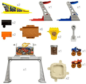 Трек Fisher-Price Blaze Грязевая яма со слаймом GVG53 разноцветный