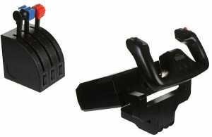 Комплект Logitech G Flight Yoke System с блоком рычагов Throttle Quadrant, черный