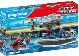 Игровой набор Playmobil 71570 Полицейская погоня на воде