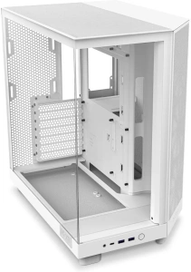 Корпус NZXT H6 Flow RGB CC-H61FW-R1, Mid-Tower, белый