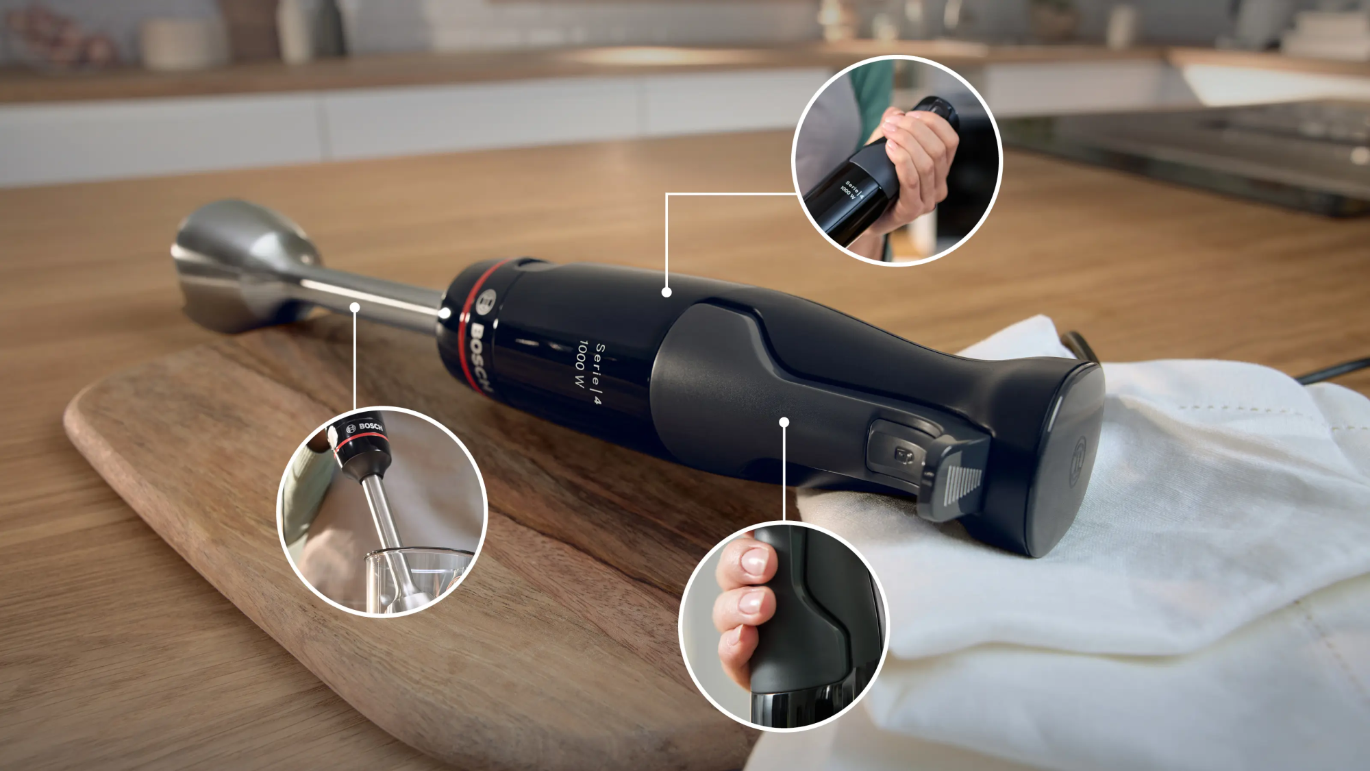 Блендер погружной Bosch Serie 4 ErgoMaster MSM4B654
