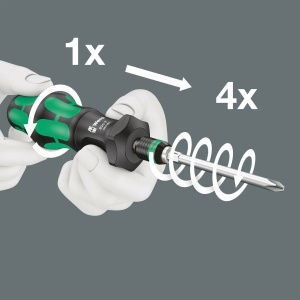 Ручка-держатель насадок с быстрозажимным патроном WERA Rapidaptor 826 Т 057480