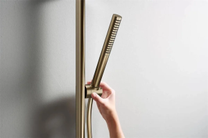 Ручной душ Hansgrohe Pulsify S 100 1Jet EcoSmart+ Slim, бронза матовая 24126140