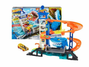 Набор игровой Hot Wheels Побег от акулы HDP06