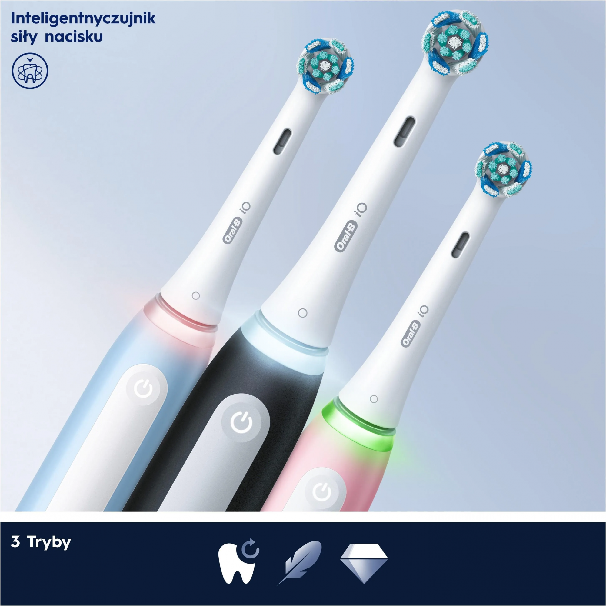 Электрическая зубная щётка Oral-B iO Series 3 White Clean, с зарядной станцией