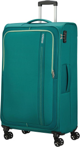 Чемодан American Tourister Sea Seeker Spinner M зелёного цвета (Bayou Green)