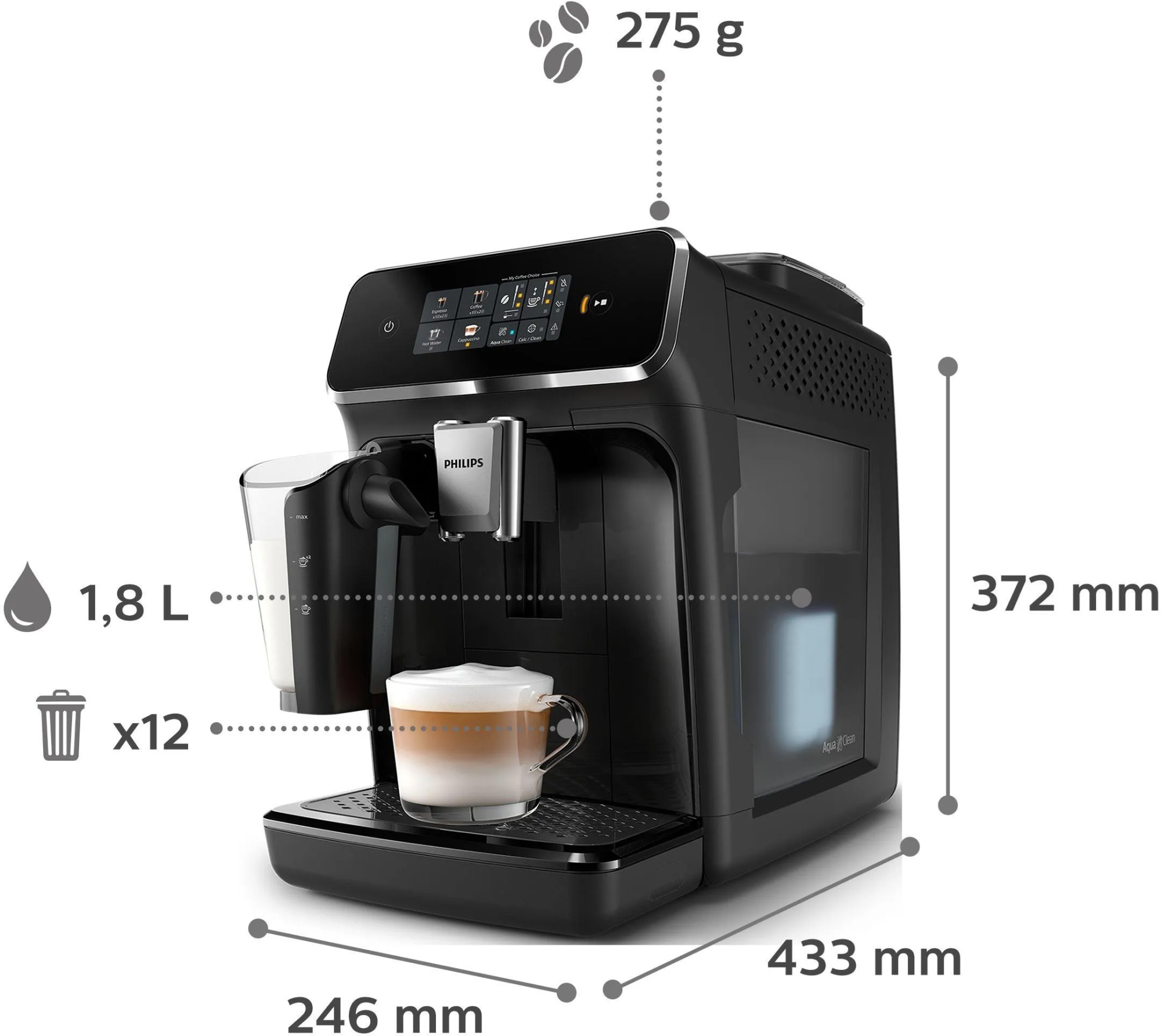 Кофемашина PHILIPS 2300 LatteGo EP2331/10