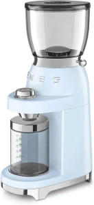 Кофемолка электрическая Smeg CGF11, пастельно-голубой