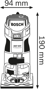 Кромочный фрезер Bosch GKF 600 Professional 060160A100