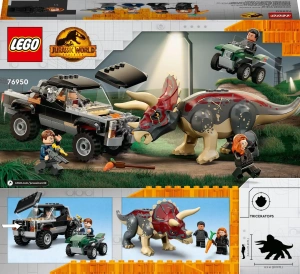 Конструктор LEGO Jurassic World 76950 Трицератопс: нападение на пикап