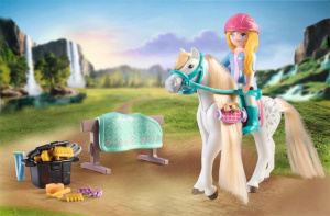 Игровой набор Playmobil 71354 Лошади у водопада Изабелла и Леонис с мойкой для лошадей