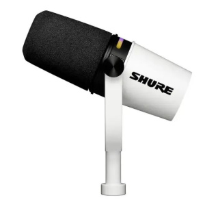 Микрофон Shure MV7+, белый