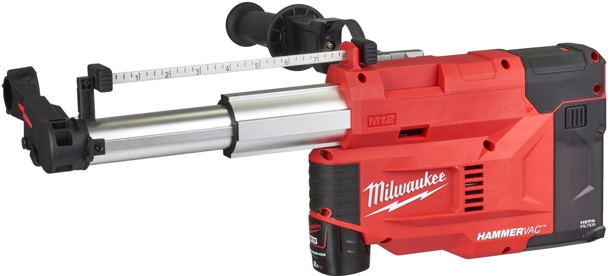Система пылеудаления Milwaukee M12 UDEL-201B, 4933471461, с АКБ 2,0 А·ч и ЗУ
