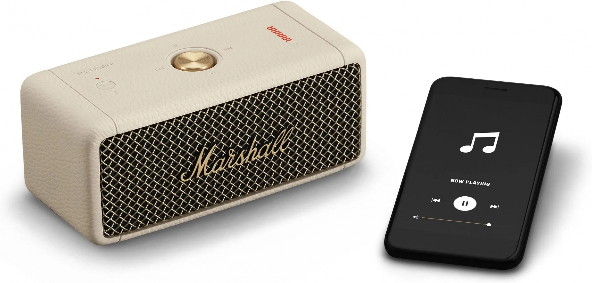 Портативная Bluetooth-колонка Marshall Emberton II, кремовая