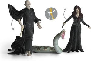 Фигурки Schleich Harry Potter - Лорд Волан-де-Морт, змея Нагини и Беллатриса Лестрейндж - Шляйх Гарри Поттер 42684